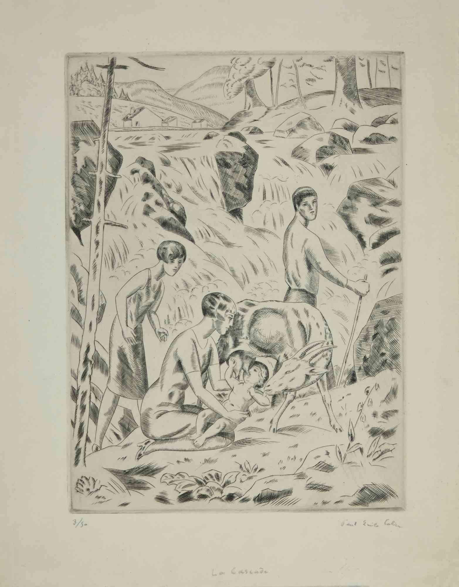 Etching and drypoint realized by Paul Emile Colin in 1930s.

Edition of 3/50.

Hand signed and numbered.

Very good condition.