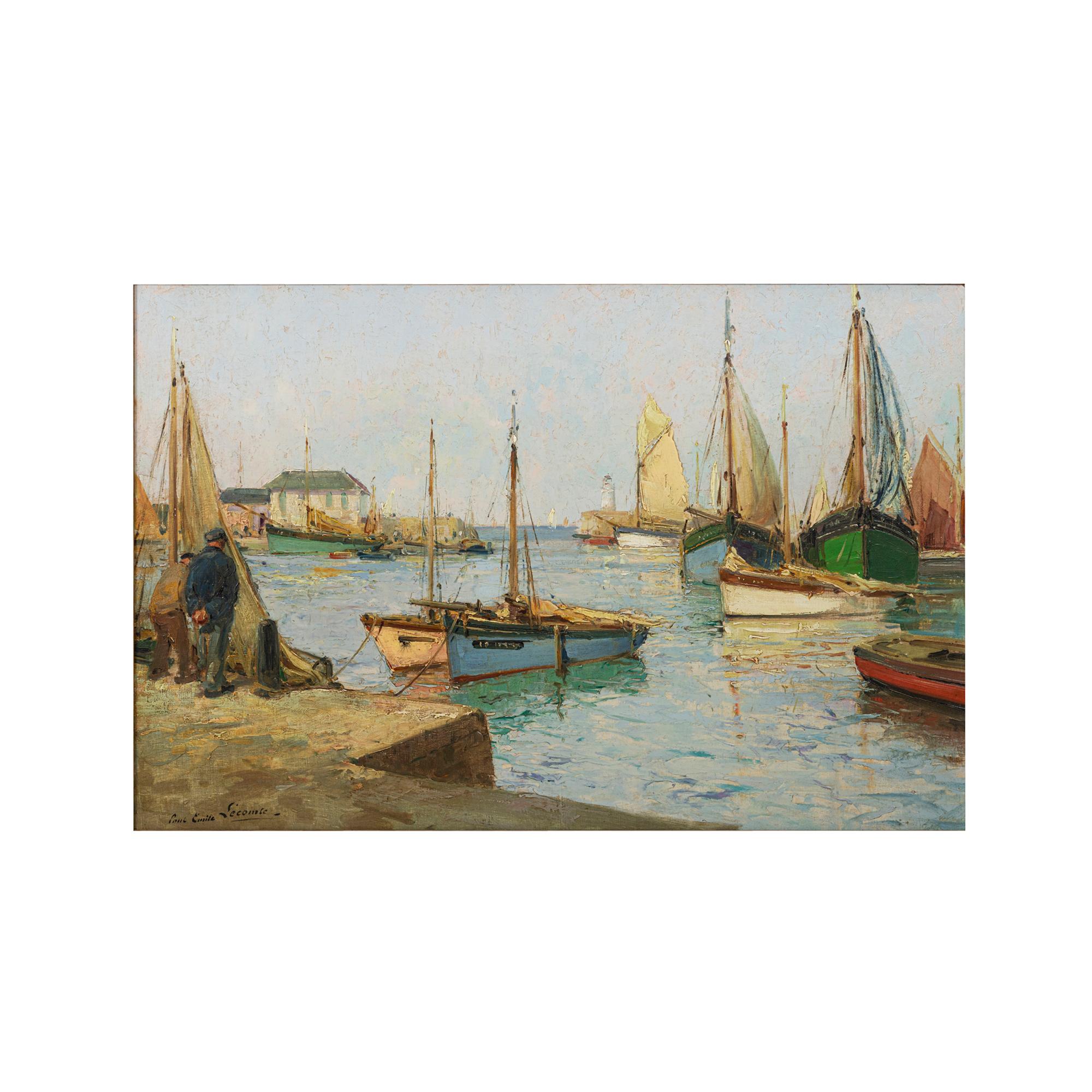 Paul Emile Lecomte 1877-1950
Oil on canvas. 
