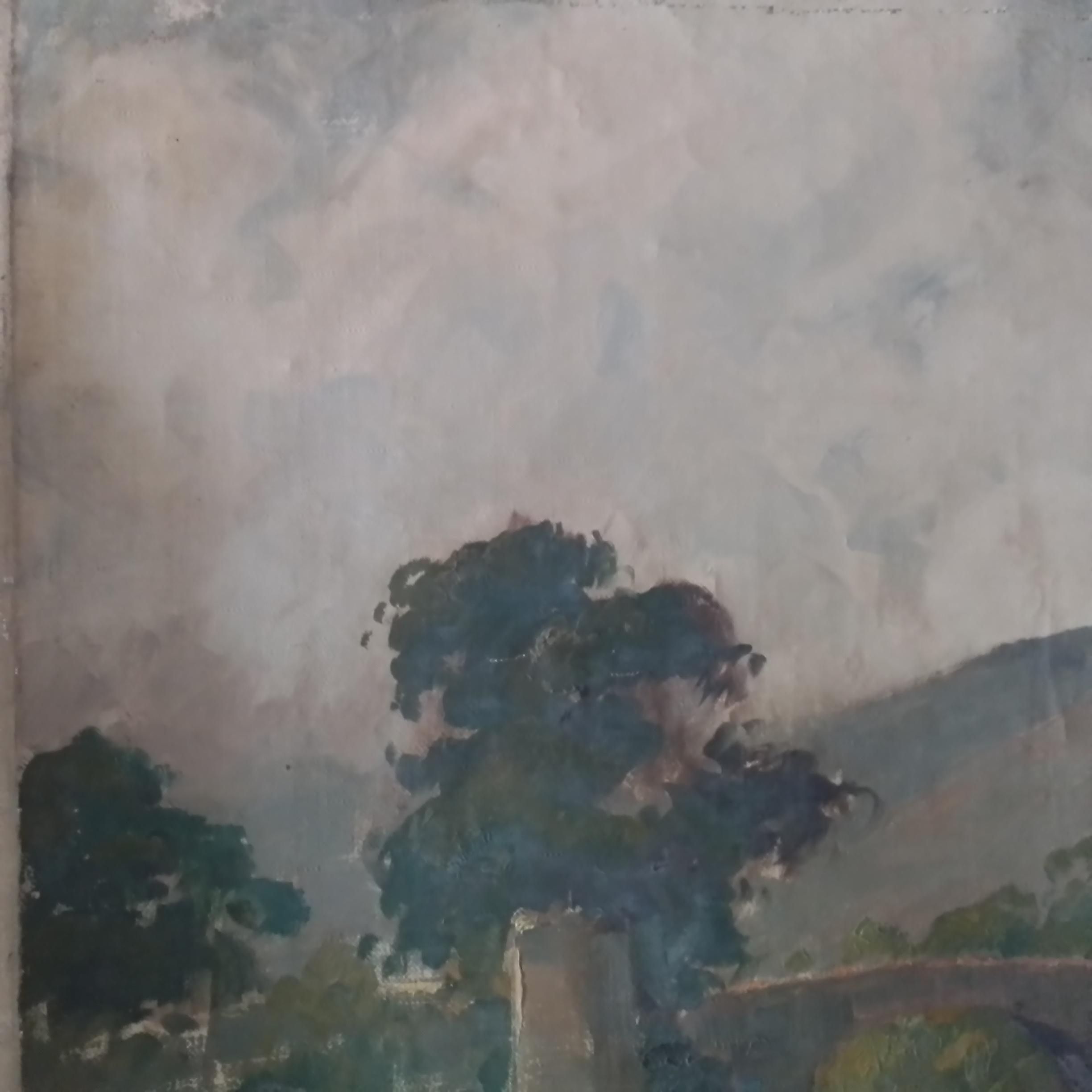 Quadro d'arte francese d'epoca di Paul Emile Lecomte - Olio su tela, firmato in vendita 5