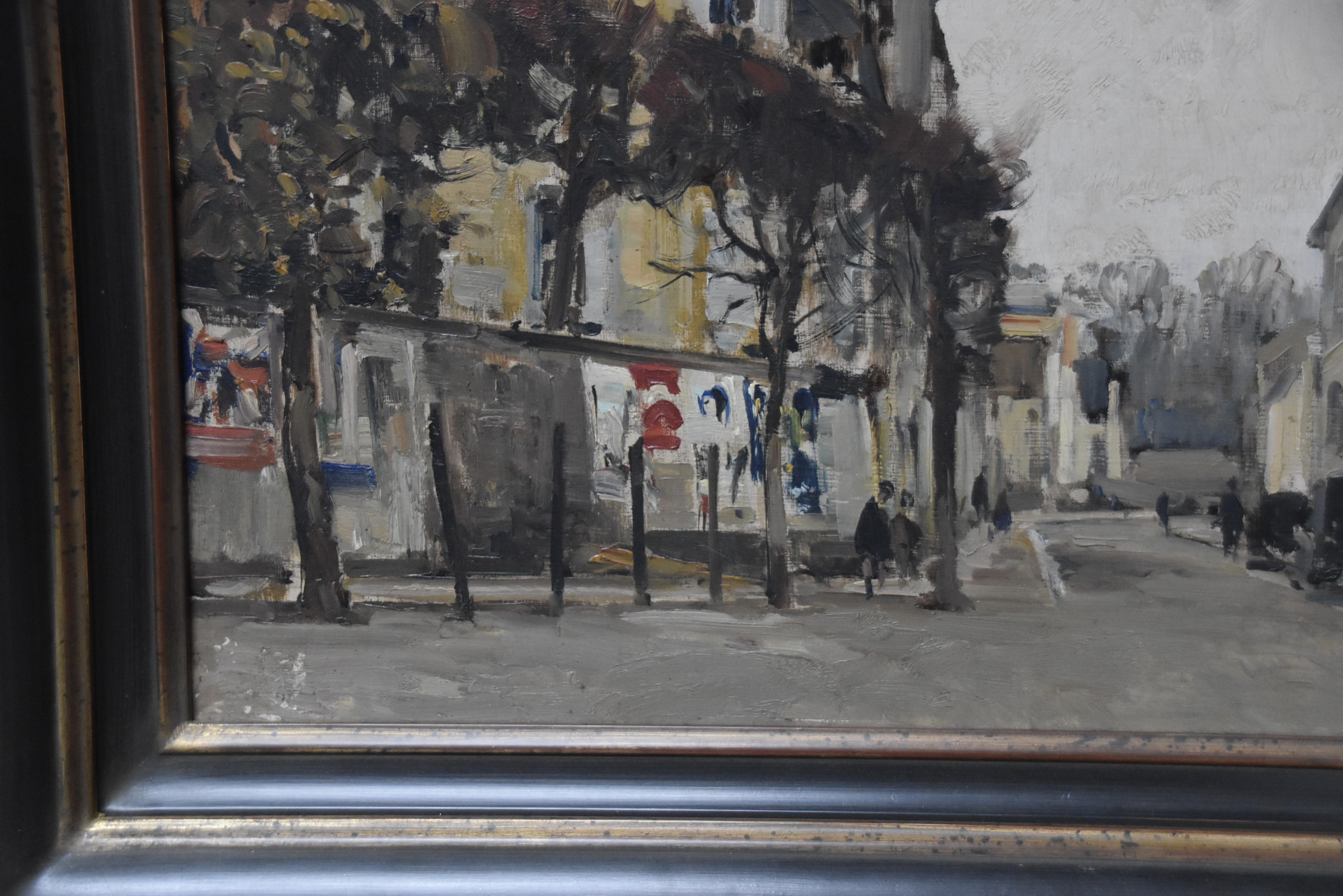 Paul Emile Lecomte (1877-1950)  Melun, rue de France, signed Oil on panel 2