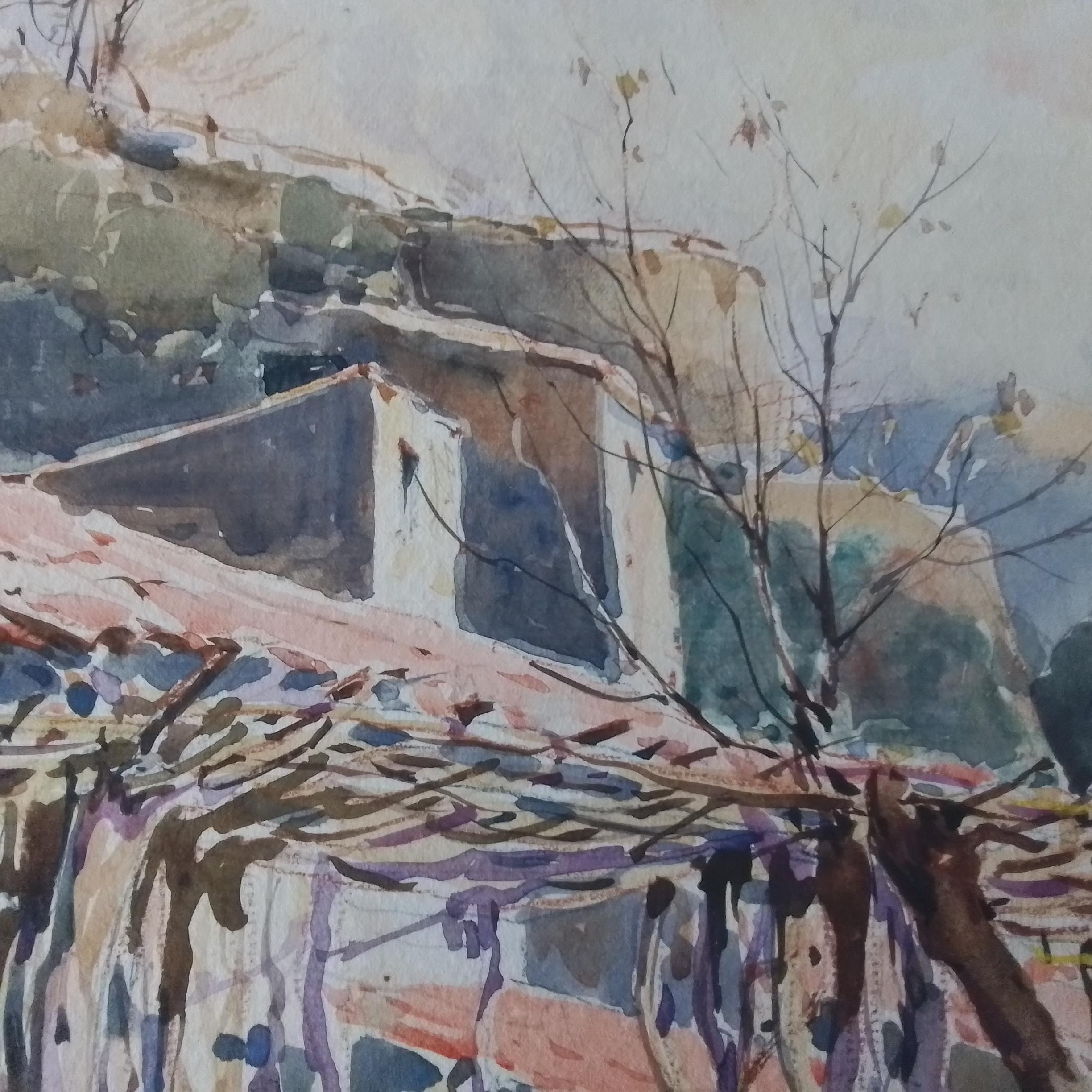 Arte francese d'epoca di Paul Emile Lecomte - Provenza - olio firmato su cartone. in vendita 10
