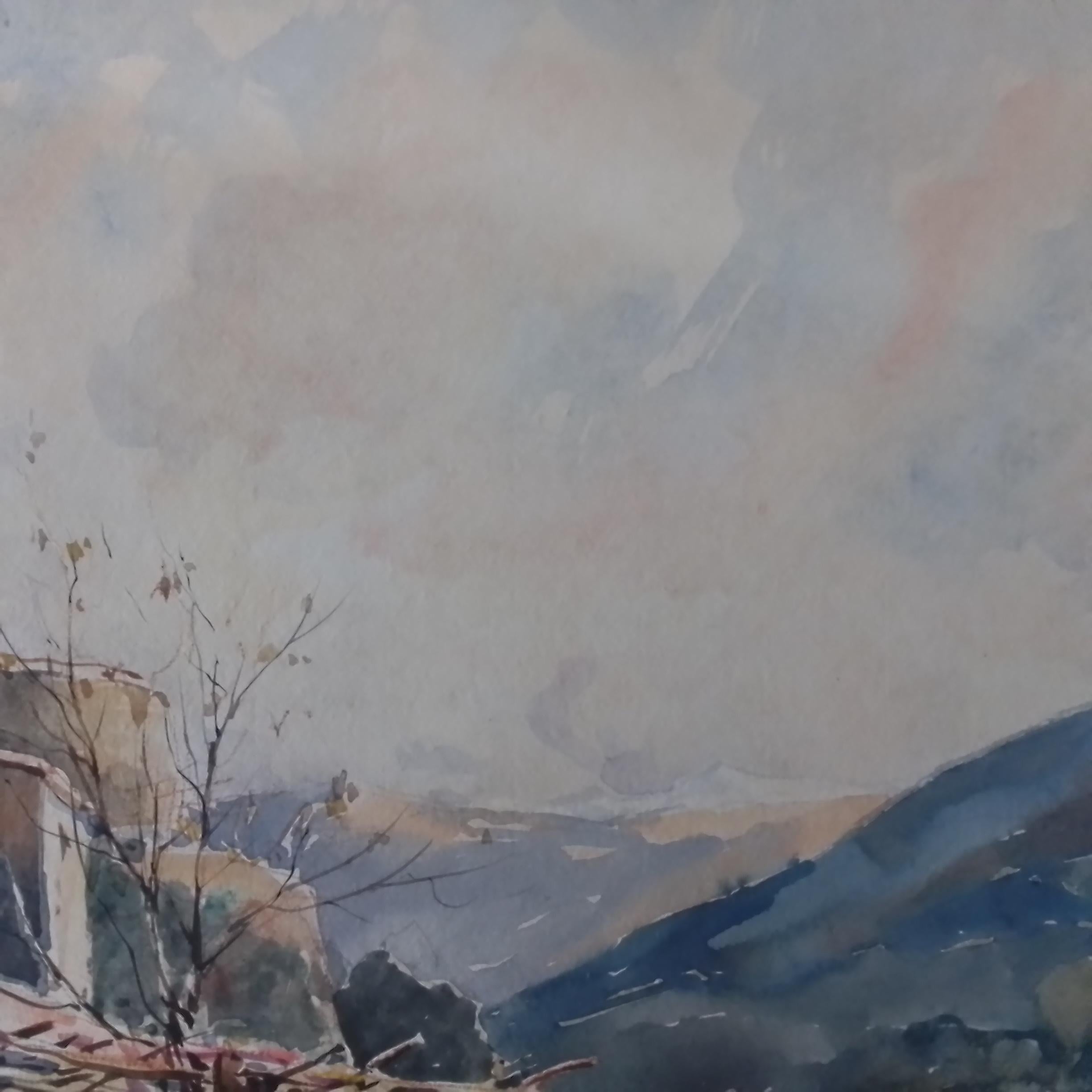 Arte francese d'epoca di Paul Emile Lecomte - Provenza - olio firmato su cartone. in vendita 3