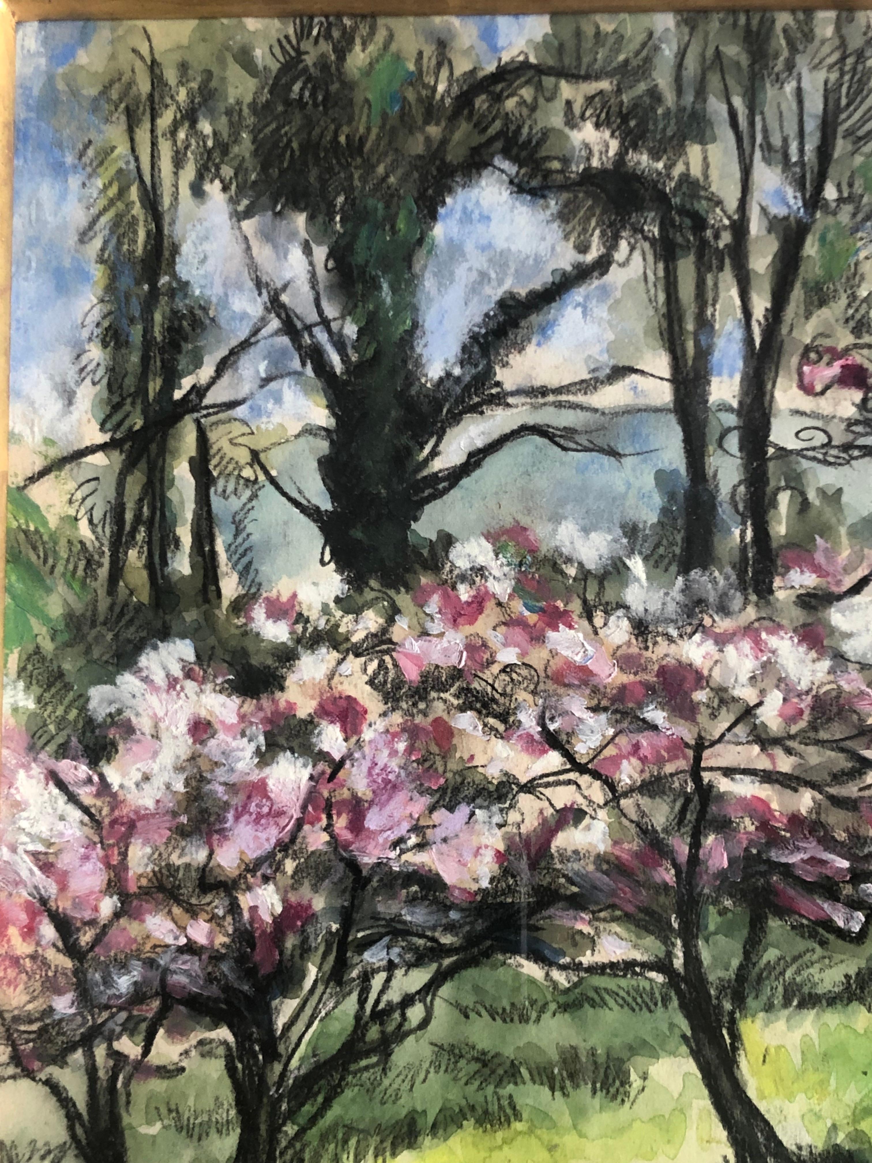 cherry blossom impressionism