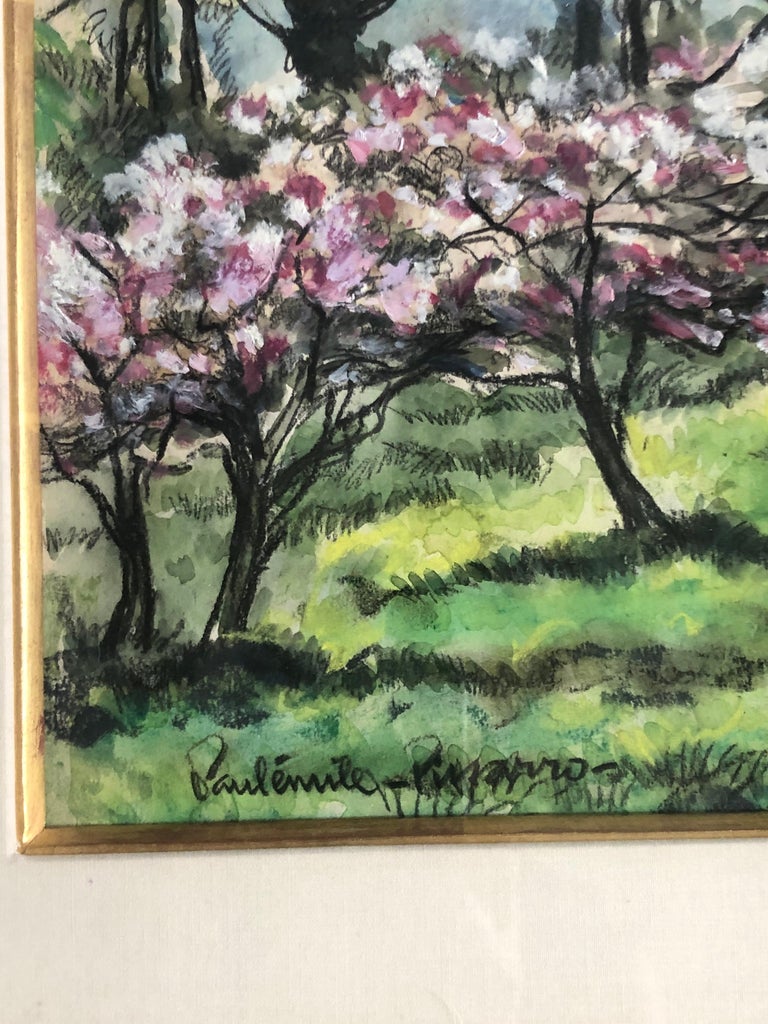  Cherry Blossom Trees Impressionist Landscape For Sale 1