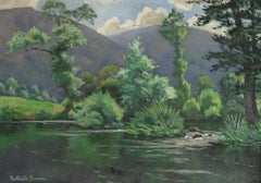 Le Coup de Vent by Paulémile Pissarro - Post-Impressionist oil river scene