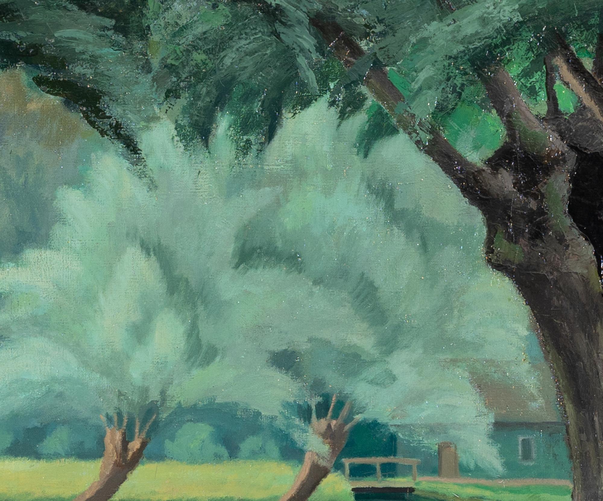 Les Baigneuses de Paulémile Pissarro (1884-1972)
Huile sur toile
89 x 118 cm (35 x 46 ¹/₂ inches)
Signé et daté en bas à droite, Paulémile - Pissarro. 1928.

Cette œuvre est accompagnée d'un certificat d'authenticité de Lélia Pissarro et sera