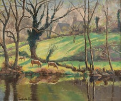 L'Orne à la Chaize di Paulémile Pissarro - Paesaggio, Pittura a olio, XX secolo