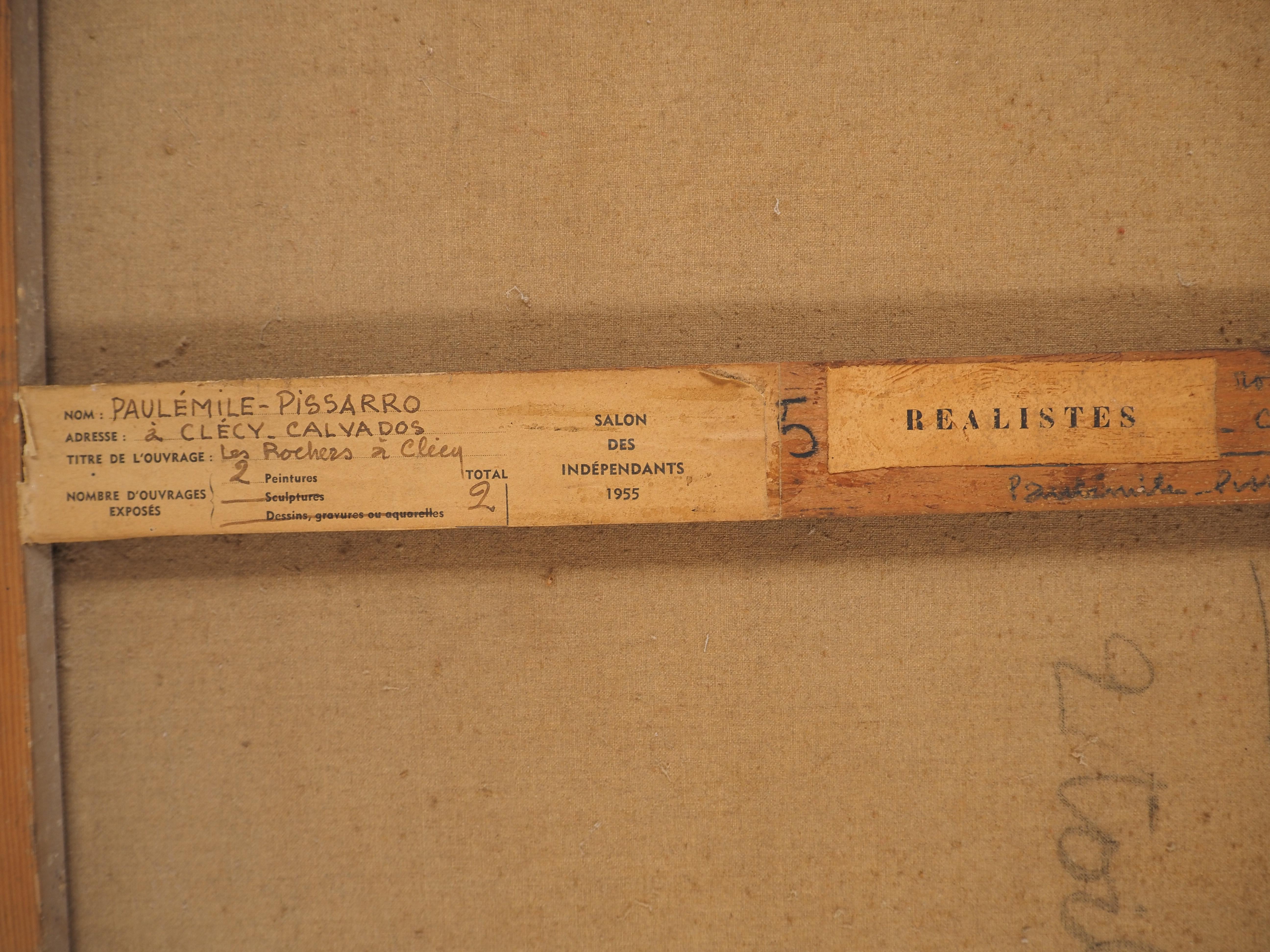 Normandie : Fluss und Berge - Original Öl auf Leinwand, Handsigniert im Angebot 9