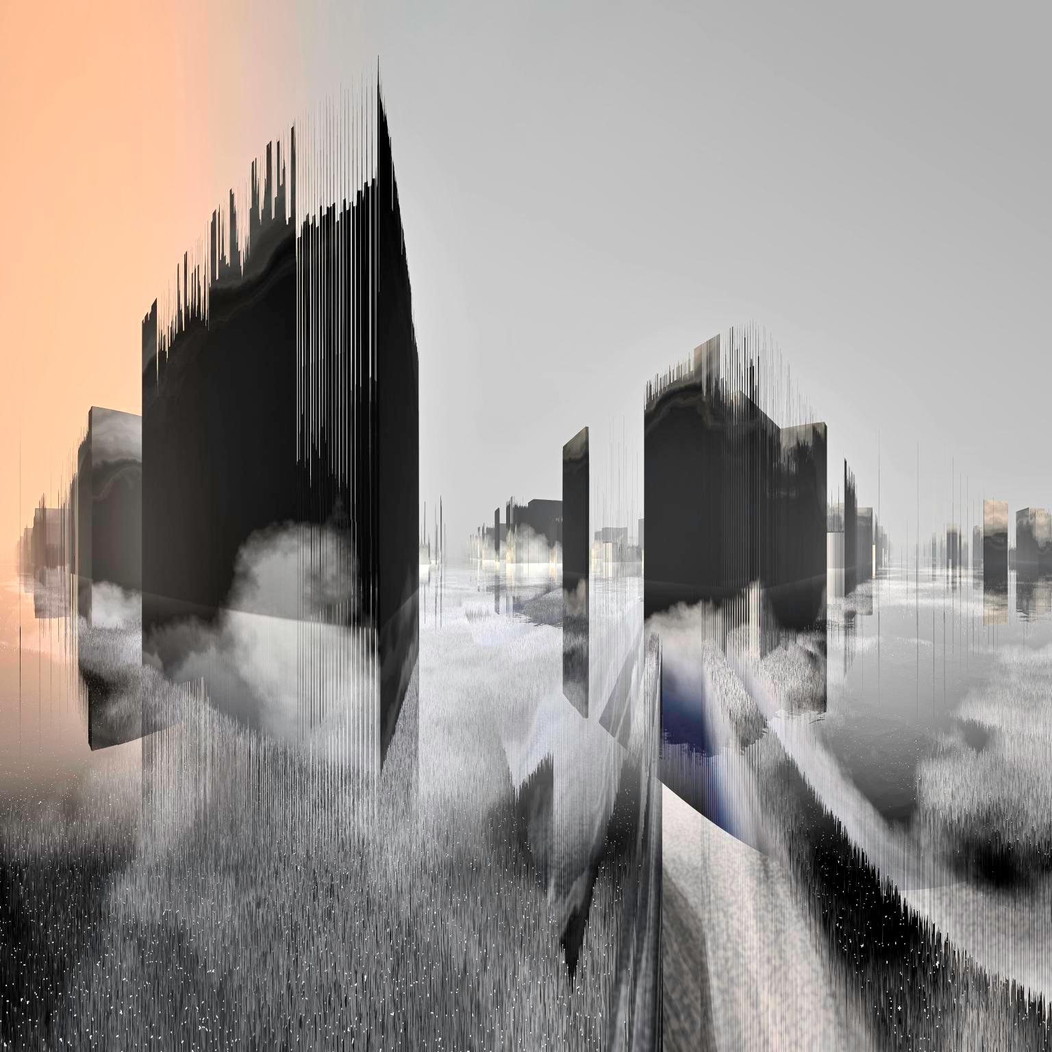 City Landcuts Assemblage - Vision of a Urban Territory - Abstract Cityscapes For Sale 2