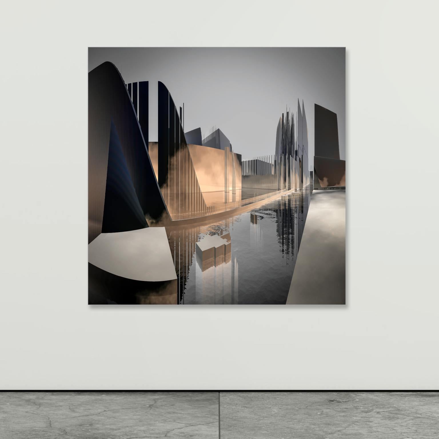 City Landcuts - Vision of a Urban Territory - Abstract Cityscapes - Contemporary Photograph by Paul-Émile Rioux