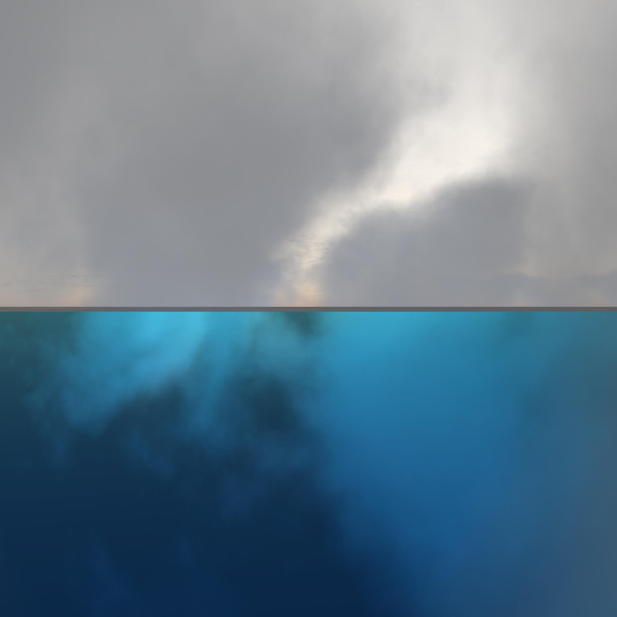 Nubes 15 - Color Photograph Azul de Paul-Émile Rioux