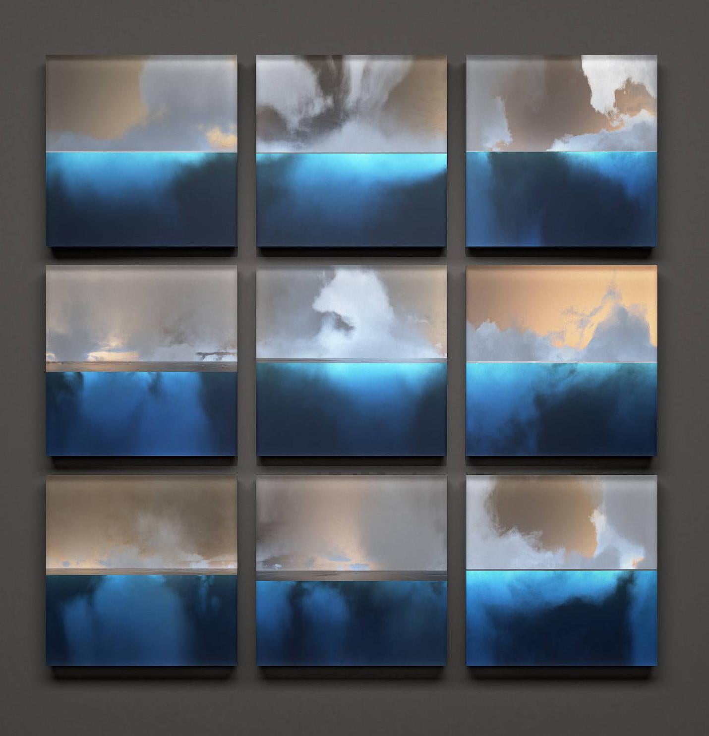Mosaico di nuvole - Color Photograph Nero di Paul-Émile Rioux