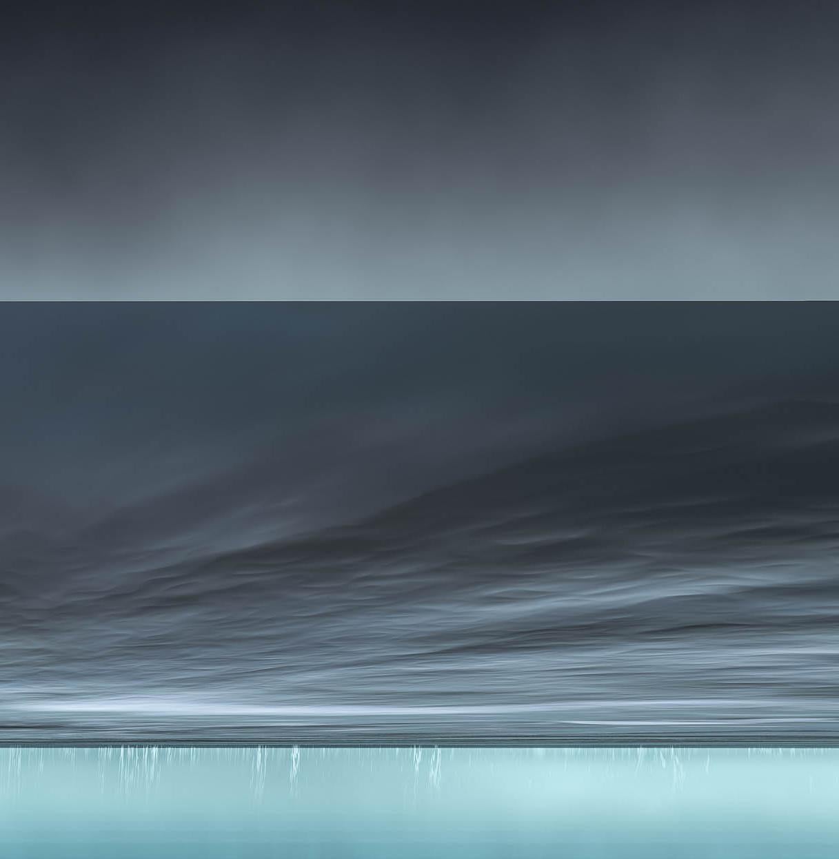 Turquesa 9 - Landscape Photograph Gris de Paul-Émile Rioux
