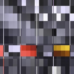 City _ Square, Grey, Red, Yellow, 24 x 24, 1/ 200 ed. (unframed)