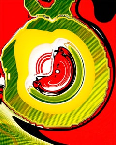 Laughing Cow, Red _1, 24 x 24, 1/ 200 ed. (unframed)