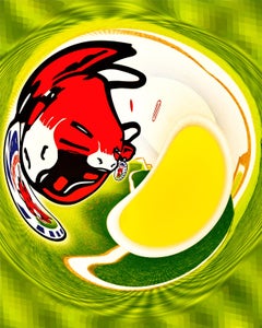 Laughing Cow, Yellow, Green, 24 x 24, 1/ 200 ed. (unframed)