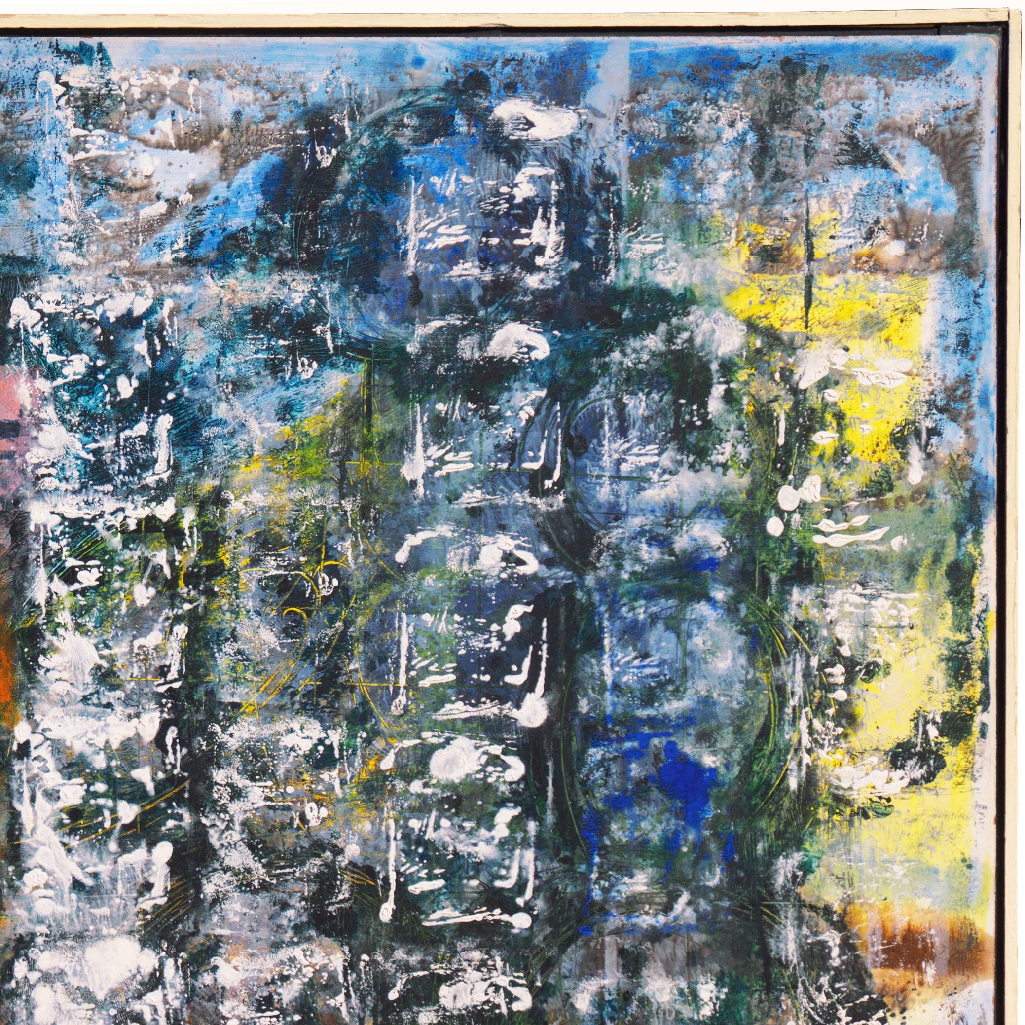 'Abstract, Azure and Rose', Paris, Art Students League, Carnegie Institute, Oil For Sale 1