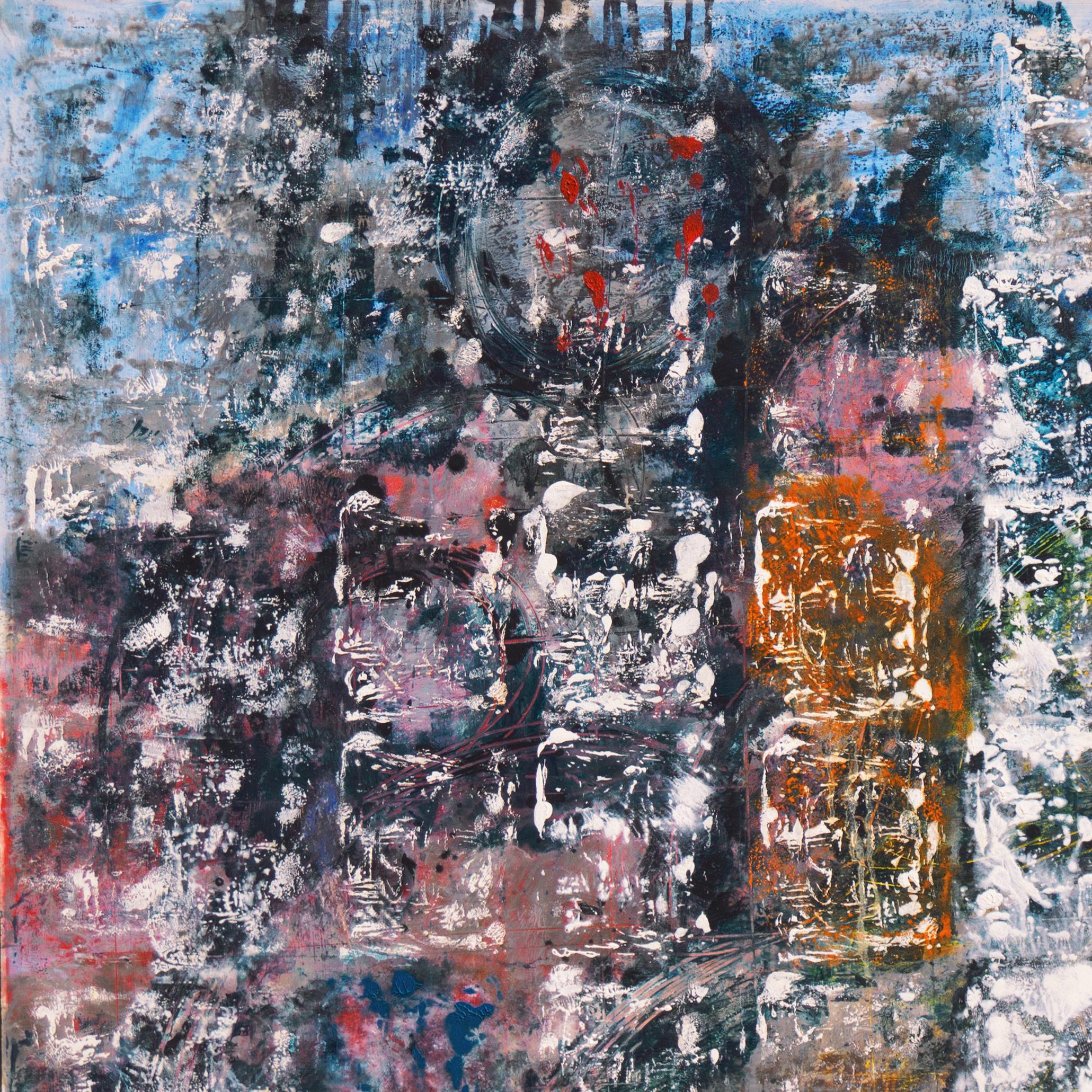 'Abstract, Azure and Rose', Paris, Art Students League, Carnegie Institute, Oil For Sale 3