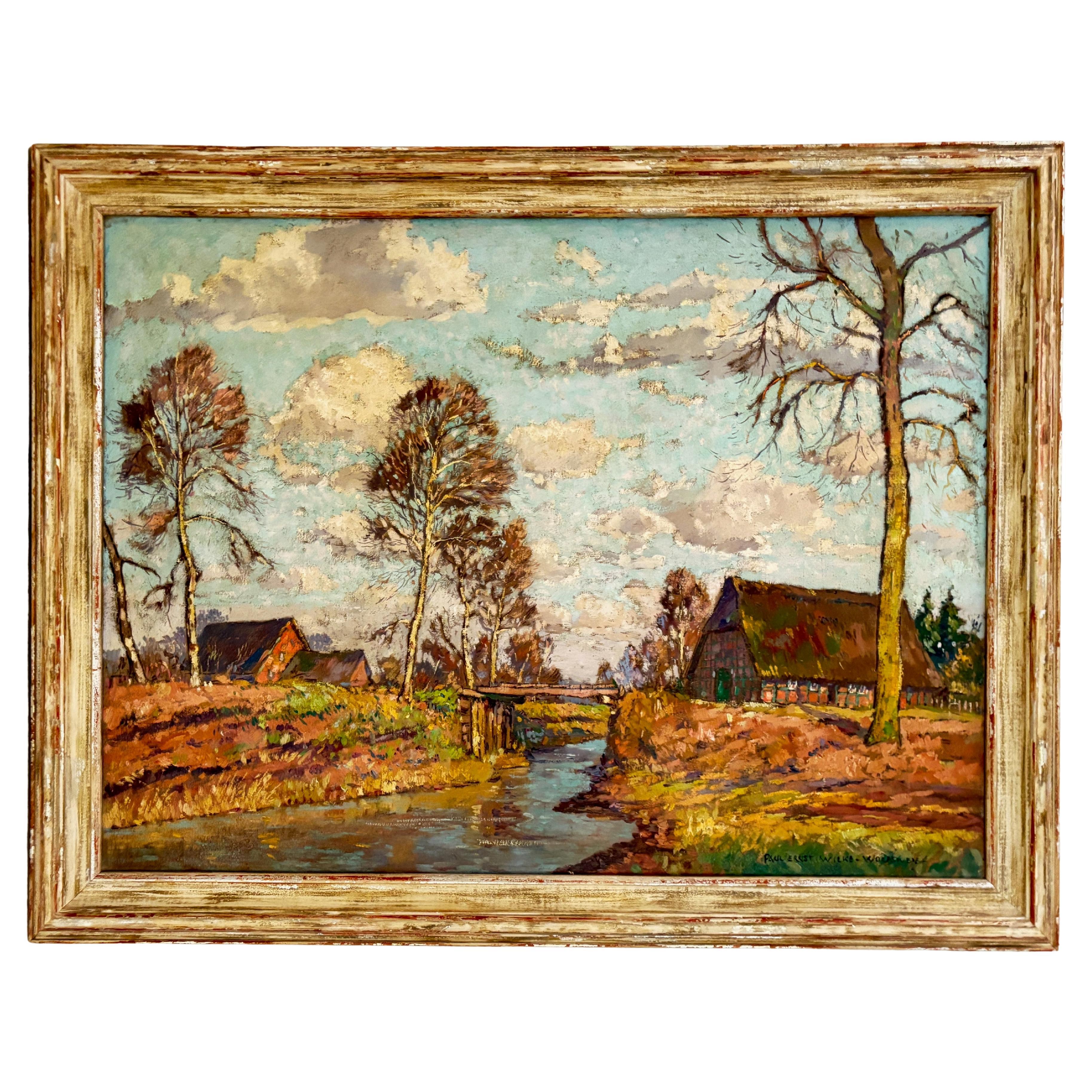 Paul Ernst Wilke Impressionist Landscape Painting