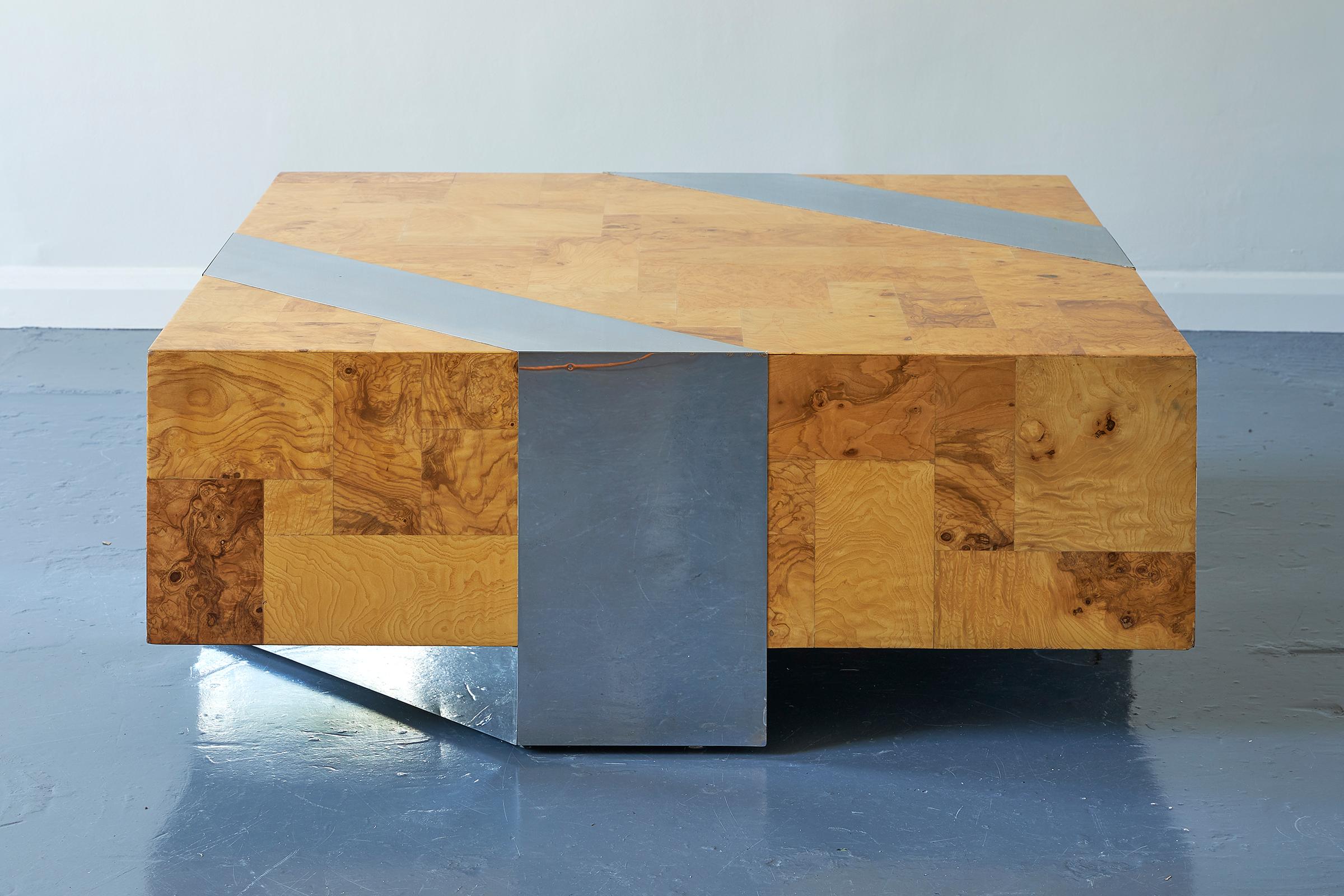 Paul Evans Brutalist Patchwork Coffee Table, Circa 1970 2