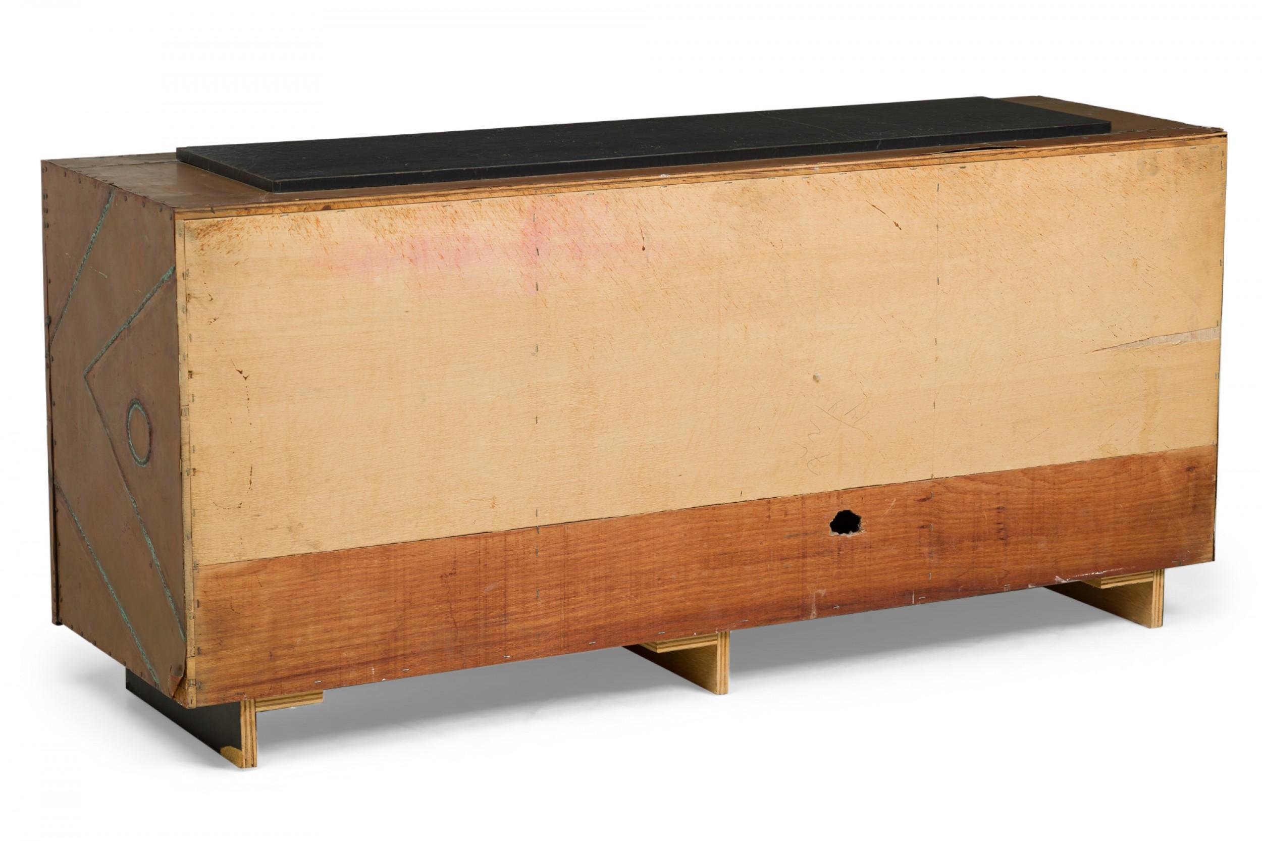 Paul Evans Amerikanische Mid-Century Kupferfront Credenza / Sideboard (amerikanisch) im Angebot