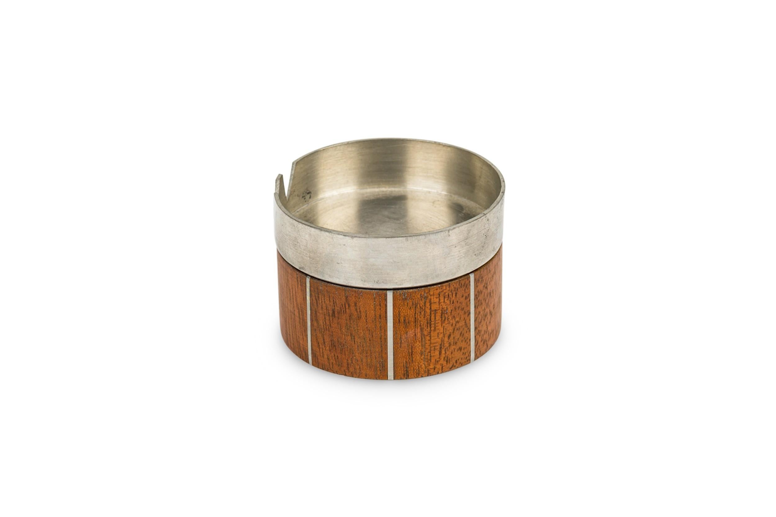 Mid-Century Modern Paul Evans American Mid-Century Walnut and Pewter Ashtray