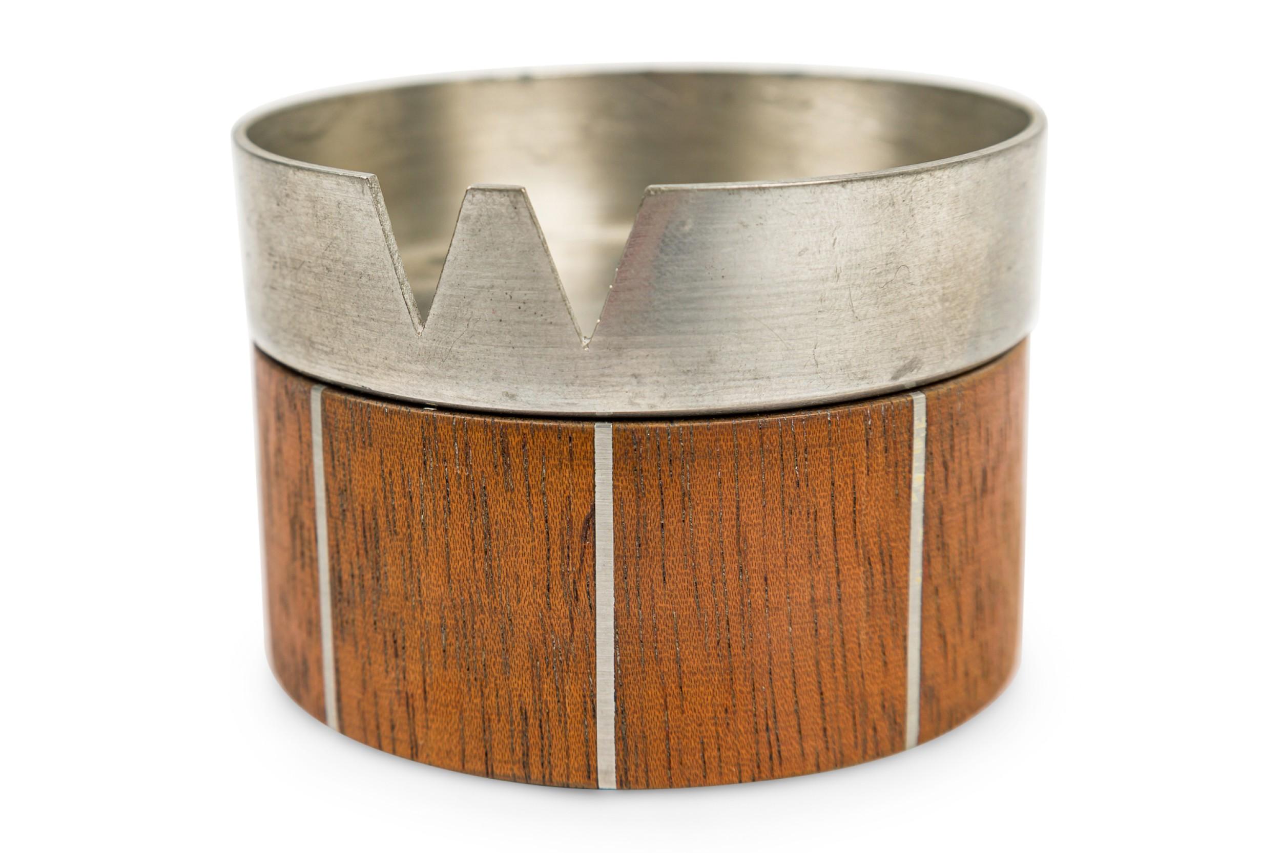 20th Century Paul Evans American Mid-Century Walnut and Pewter Ashtray