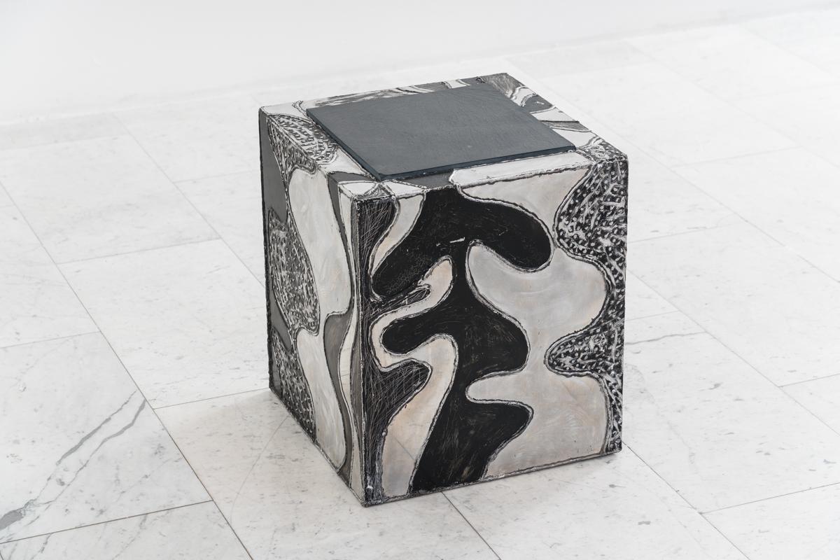 Late 20th Century Paul Evans, Argente Cube Table 'PE-37', USA