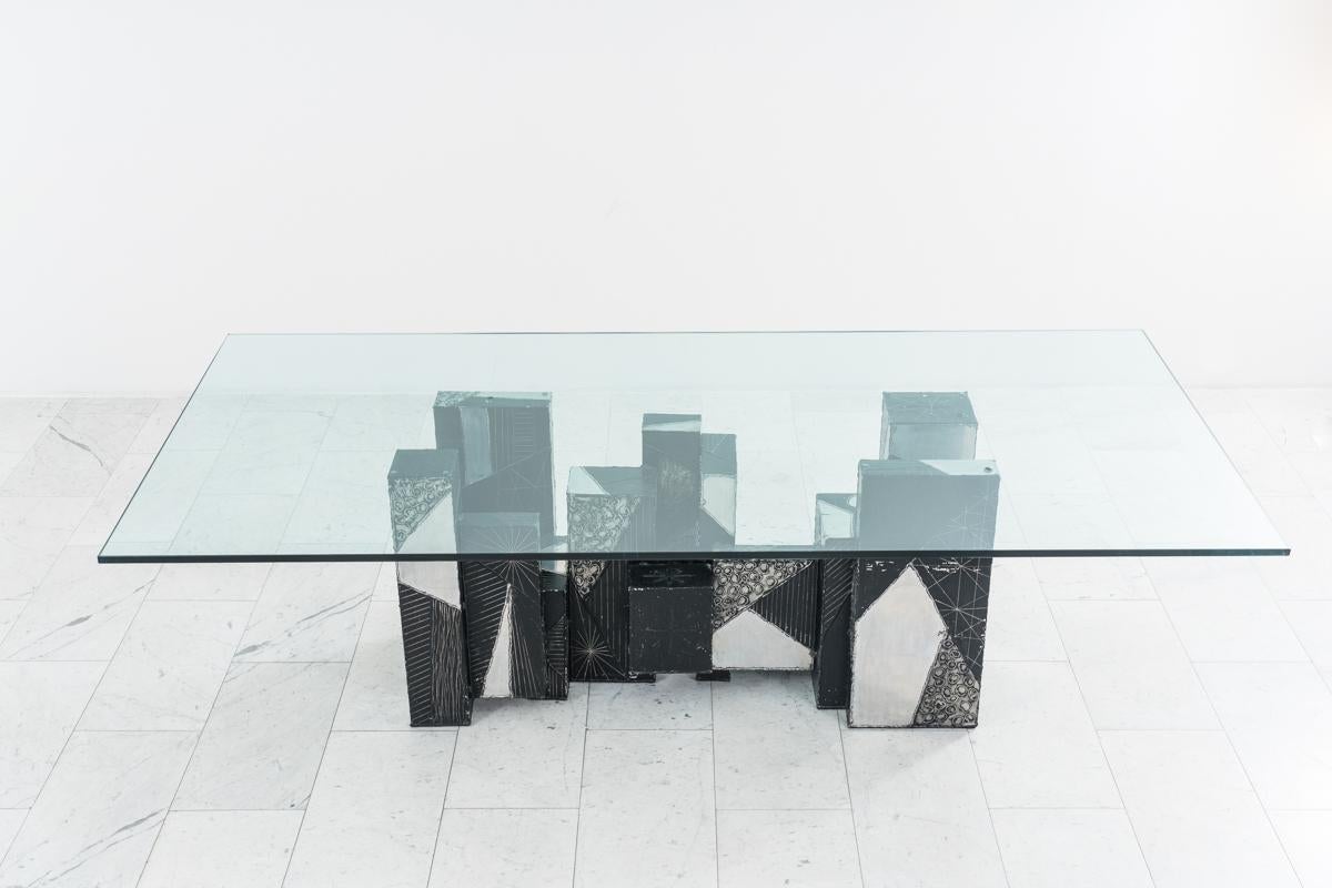 Mid-20th Century Paul Evans, Argente Skyline Dining Table, USA