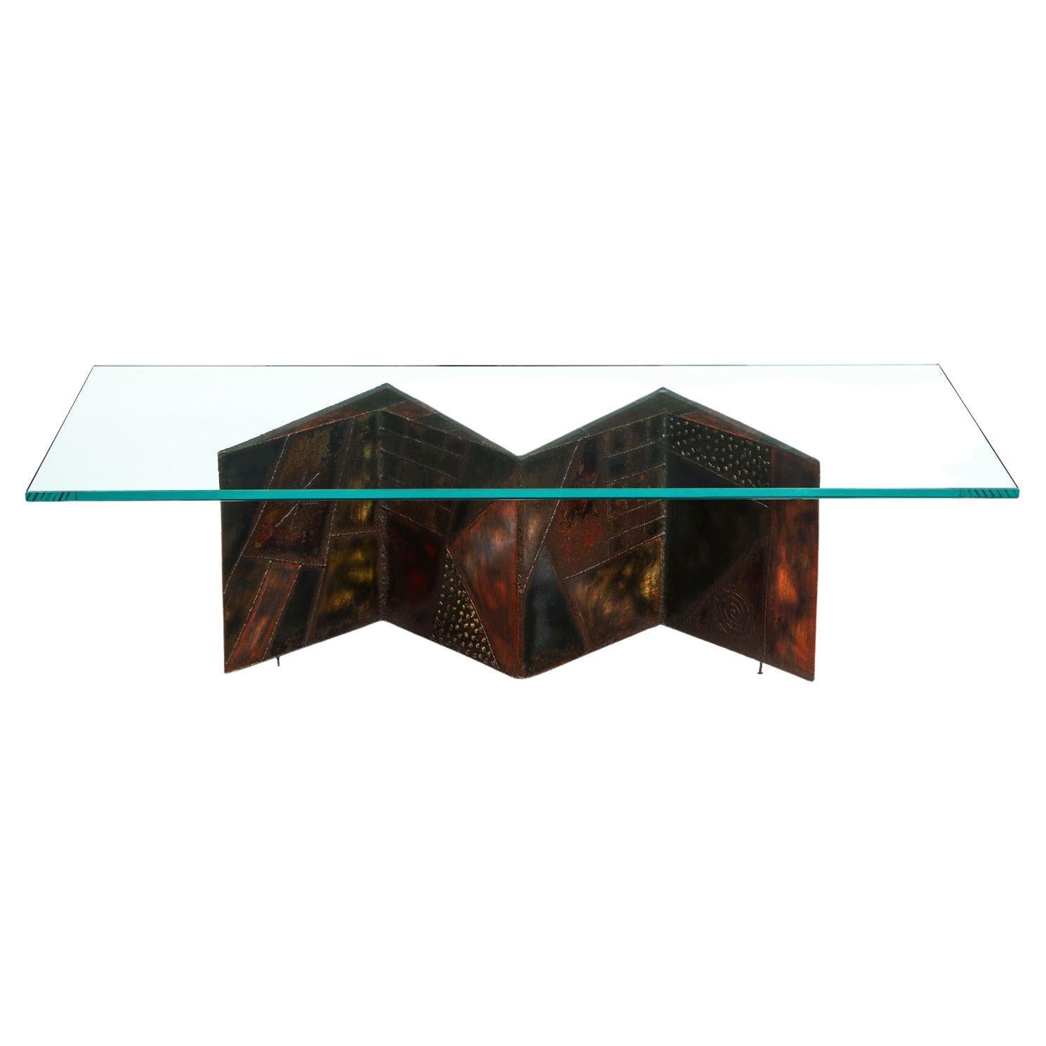 Large Architectural Coffee Table by Paul Mayen for Habitat at 1stDibs