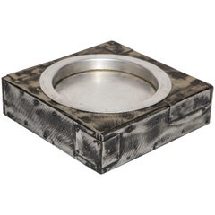 Paul Evans Ashtray Argente Pewter Copper Patchwork