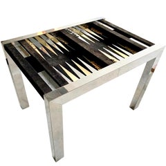 Retro Paul Evans Backgammon Table