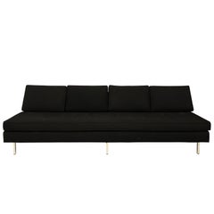 Paul Evans Black Upholstered Sofa, circa 1970s