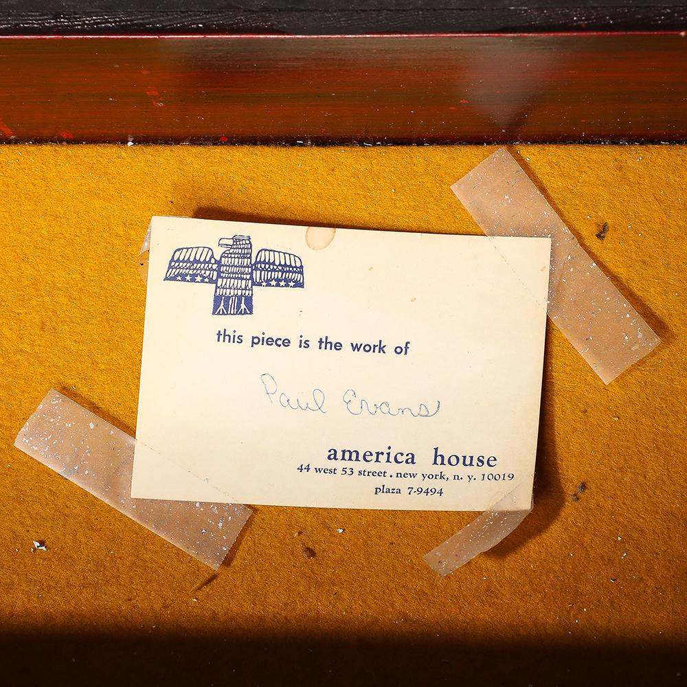 Paul Evans Box for America House, Copper, Bronze, and Pewter, Hinged, Signed For Sale 3