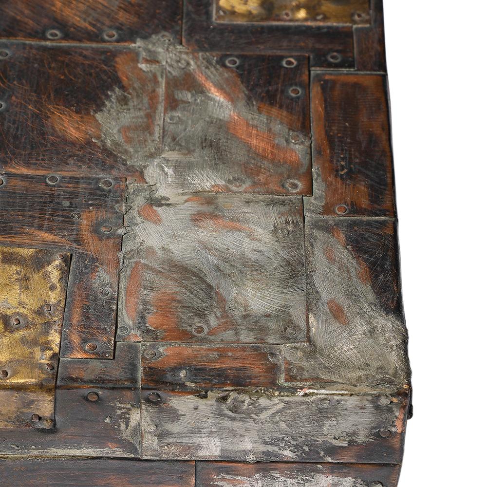 Paul Evans Box for America House, Copper, Bronze, and Pewter, Hinged, Signed For Sale 6