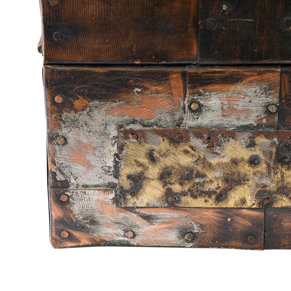Paul Evans Box for America House, Copper, Bronze, and Pewter, Hinged, Signed For Sale 9