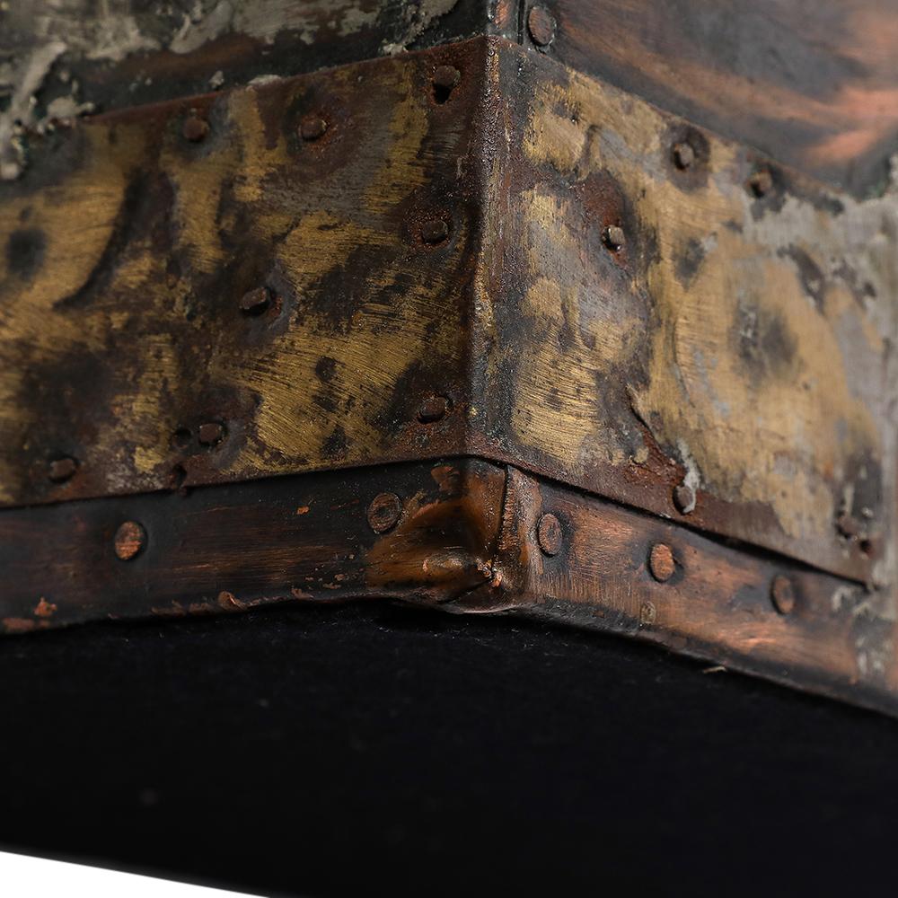 Paul Evans Box for America House, Copper, Bronze, and Pewter, Hinged, Signed For Sale 2