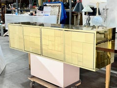 Paul Evans Brass Cityscape Armadio a muro