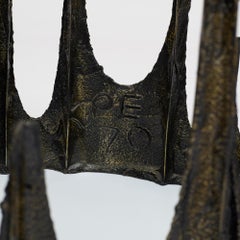 Paul Evans Sculpted Bronze "Stalagmite" Coffee Table