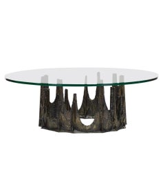 Paul Evans Bronze Stalagmite Coffee Table