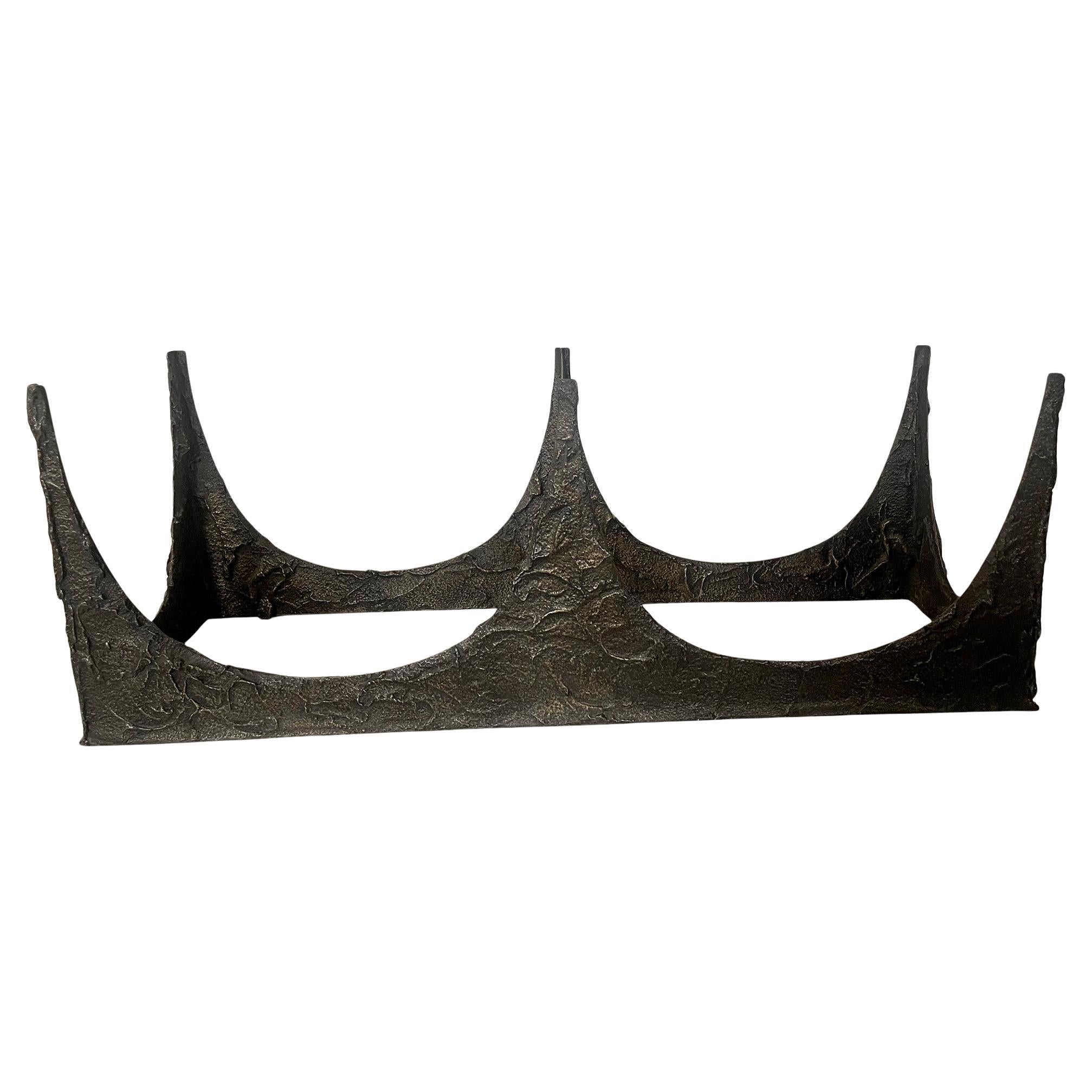 20ième siècle Table basse brutaliste Paul Evans en bronze Stalagmite signée 1969 en vente