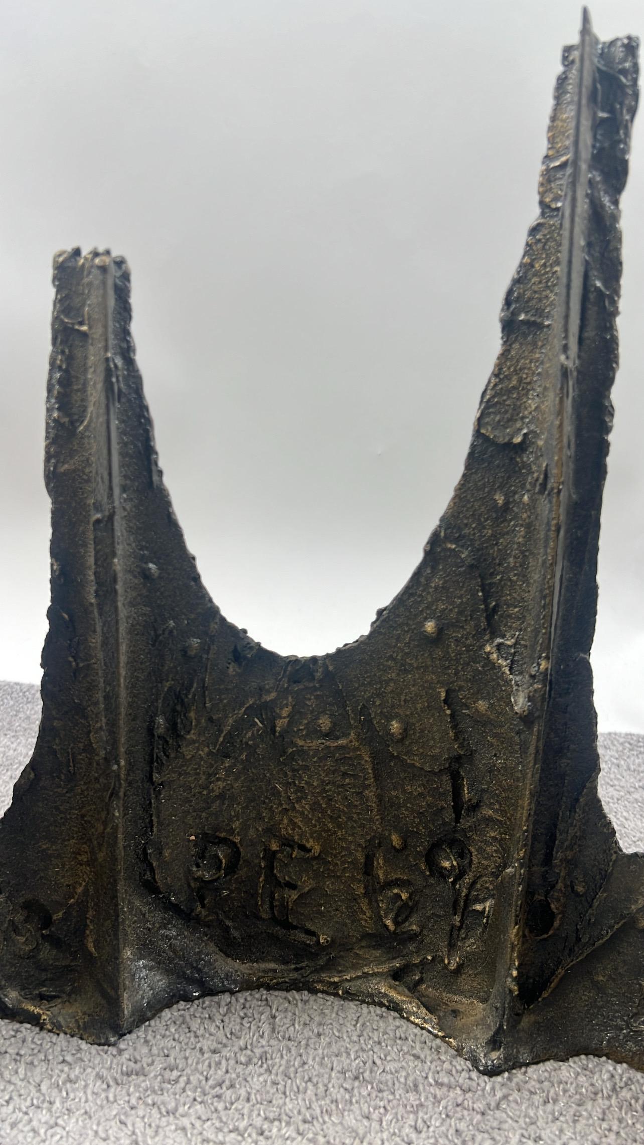 Paul Evans Brutalist Bronze Stalagmite Coffee / Cocktail Table, Signed & Dated For Sale 1