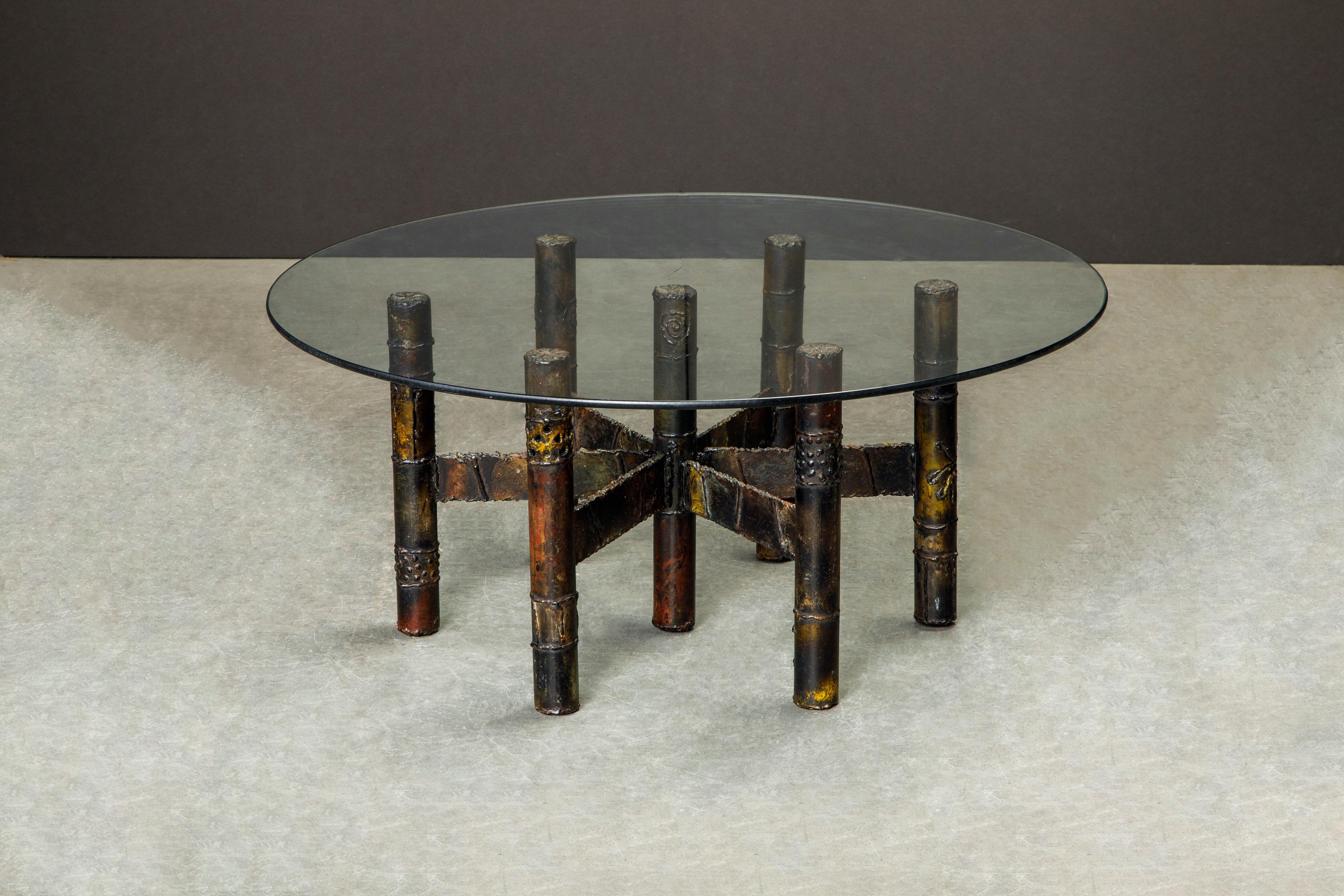 A stunning Paul Evans brutalist Cocktail table which was part of the 