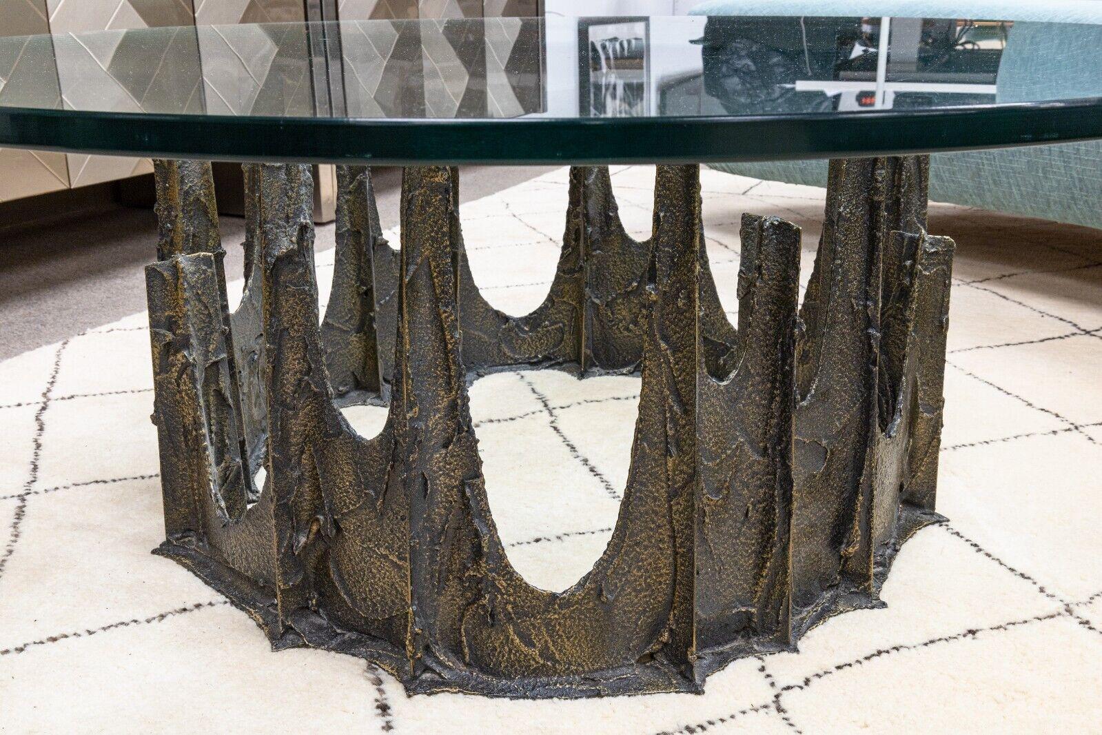 American Paul Evans Brutalist MCM Stalagmite Coffee Table Signed and Dated PE 1973 For Sale