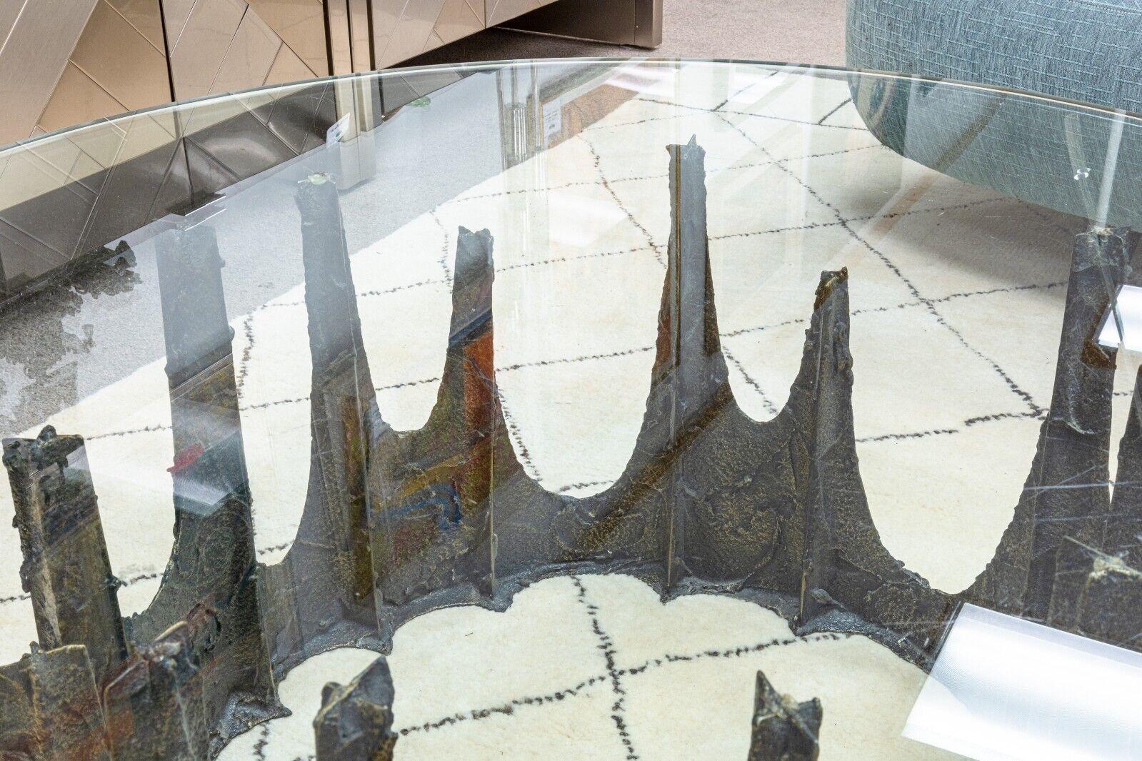 Paul Evans Brutalist MCM Stalagmite Coffee Table Signed and Dated PE 1973 In Good Condition For Sale In Keego Harbor, MI