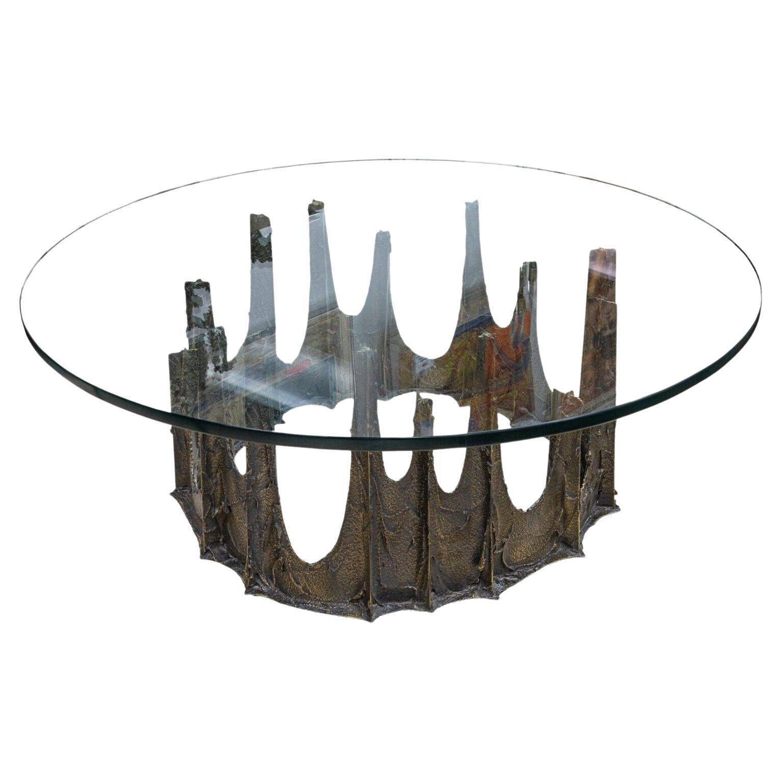 Paul Evans Brutalist MCM Stalagmite Coffee Table Signed and Dated PE 1973 For Sale