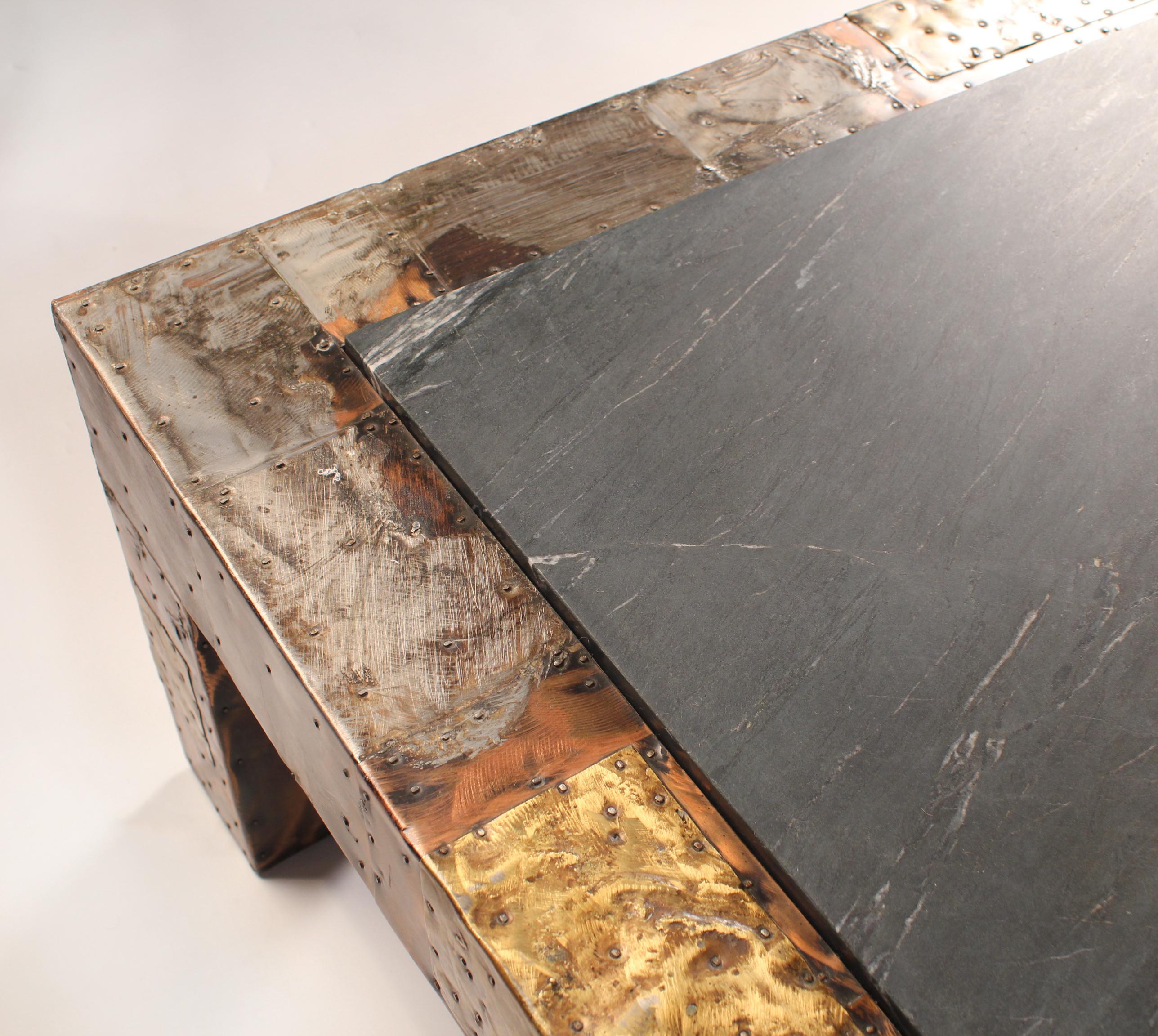 slate top coffee table