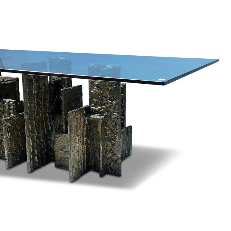 Paul Evans Brutalist Skyline Dining Table In Good Condition For Sale In North Hollywood, CA