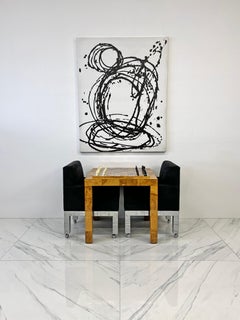 Paul Evans Burl and Chrome Cityscape Game Table & Accent Table, 1970's