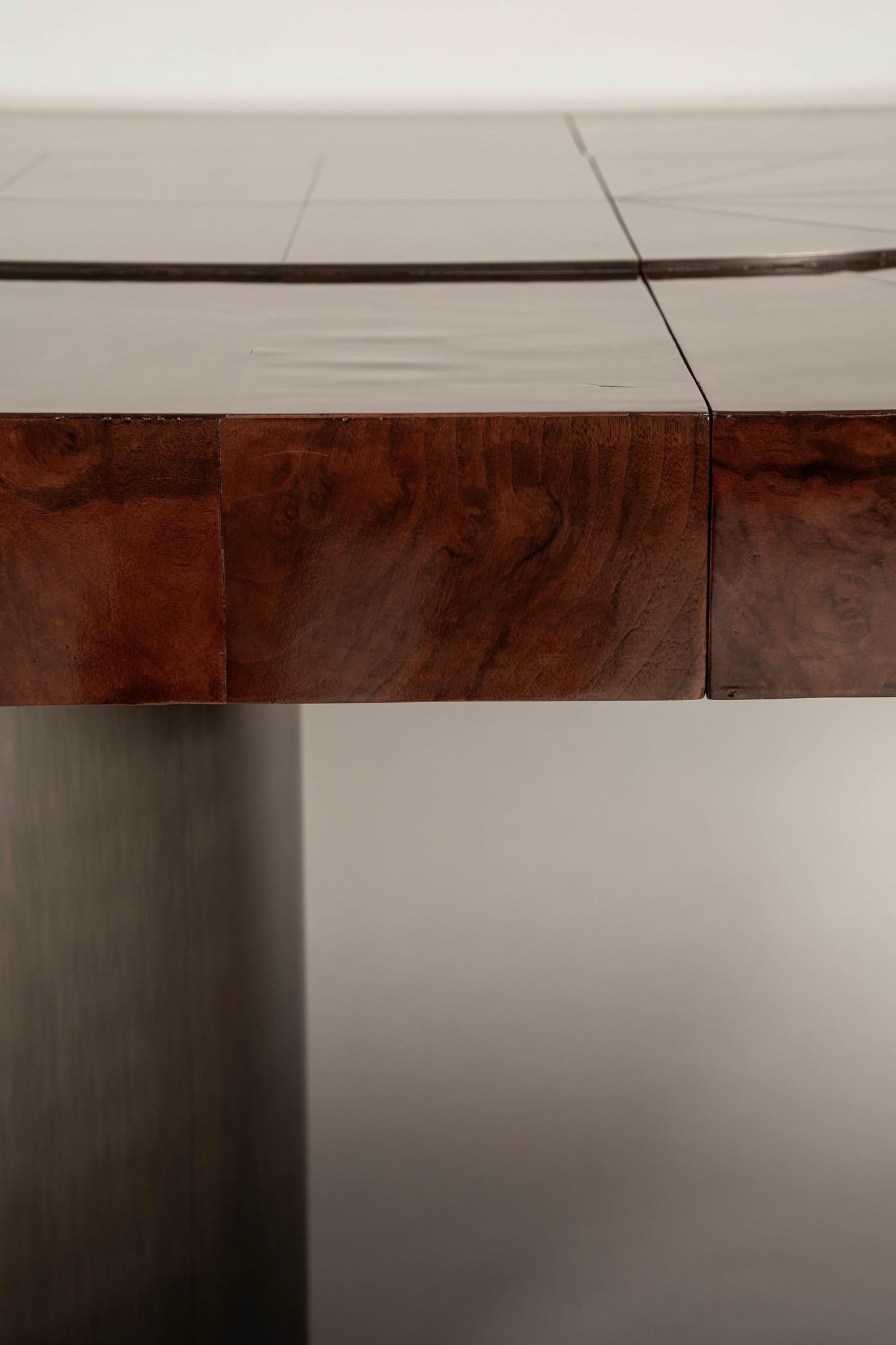 Paul Evans Burl Wood Cityscape Dining Table For Sale 3
